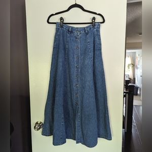 Midi/maxi denim skirt size 10